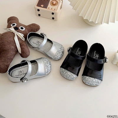 GG6253 GIÀY BÚP BÊ PHỐI MŨI BLING CHO BÉ GÁI
