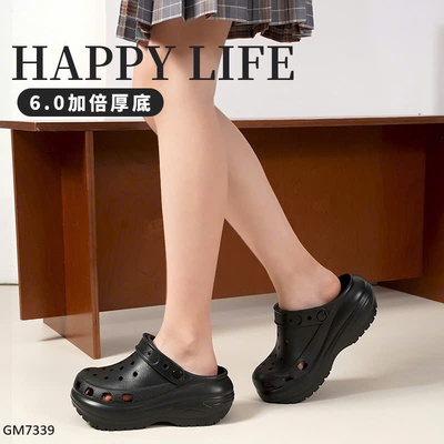 GM7339 DÉP SỤC CROCS ĐẾ CAO