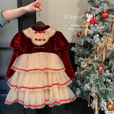 V6017 VÁY XINH CHO GÁI IU DIỆN NOEL