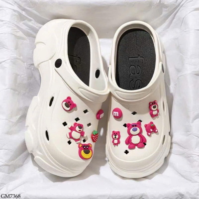 GM7368 DÉP SỤC CROCS ĐẾ CAO CHO NỮ