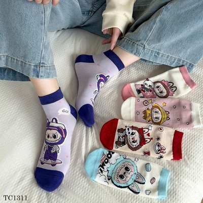 TC1311  SET 10 ĐÔI TẤT MIX MÀU NỮ