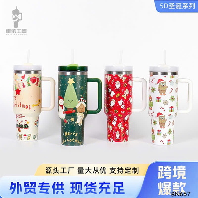 BN657 CỐC GIỮ NHIỆT 304 HOẠ TIẾT NOEL