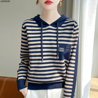 AM9438 ÁO KẺ MŨ CHO NỮ 