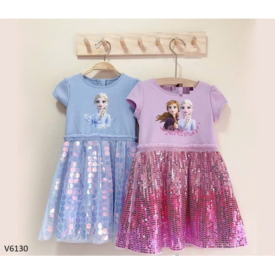 V6130  VÁY ELSA PHỐI KIM TUYẾN