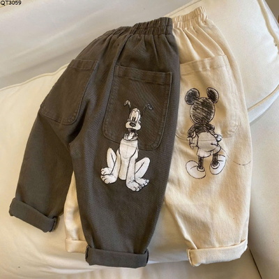 QT3059 QUẦN KAKI MICKEY CHO BÉ