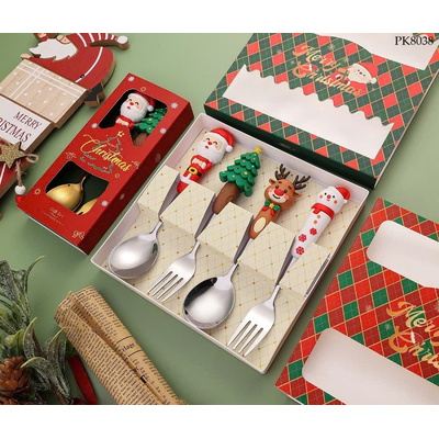 PK8038 SET THÌA + NĨA BẢN GIÁNG SINH