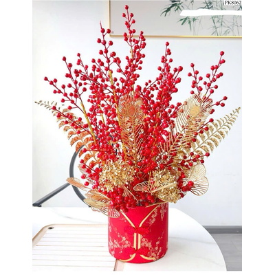 PK8062 SET 5 CÀNH ĐÀO ĐÔNG ĐỎ