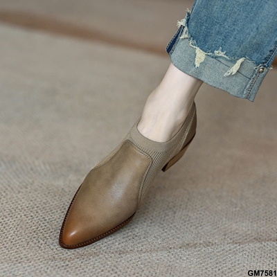 GM7581 GIÀY DÁNG BOOT CỔ CHUN NỮ