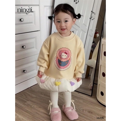 V6215 VÁY NỈ BÉ GÁI