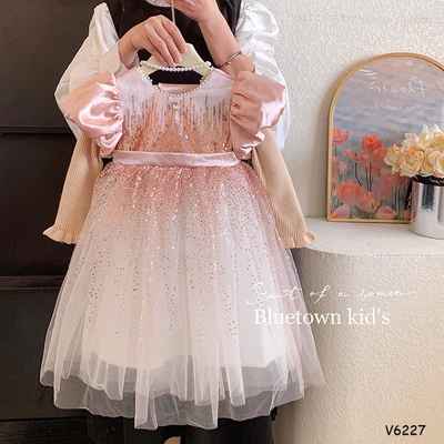 V6227 VÁY CÔNG CHÚA BÉ GÁI