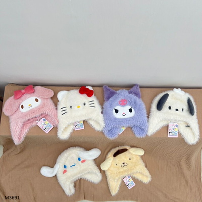 M3691 MŨ LÔNG THỎ MỀM KUROMI