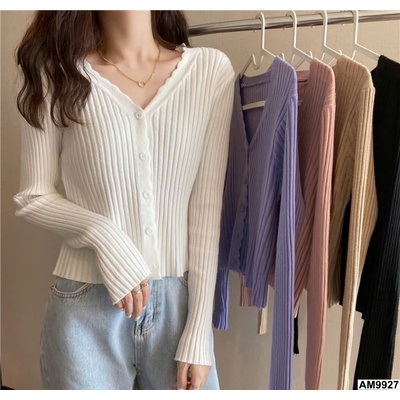 AM9927  ÁO CADIGAN LEN NỮ MẶC THU ĐÔNG