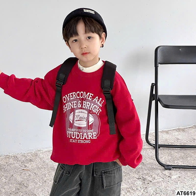 AT6619 ÁO NỈ LÓT LÔNG CHO BÉ TRAI AMBB