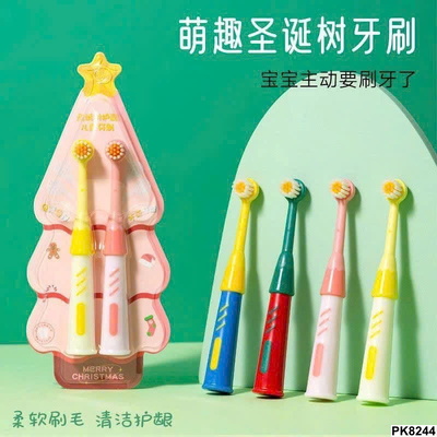 PK8244 Set 2 bàn chải Chrismast cho bé yêu BQB