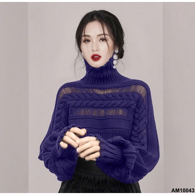 AM10043 ÁO LEN CỔ CAO PHONG CÁCH NỮ