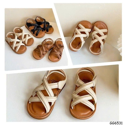 GG6531 SANDAL QUAI CHÉO BÉ GÁI