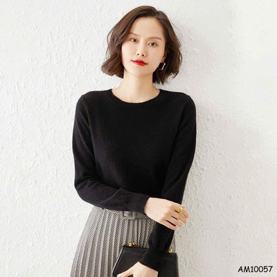 AM10057 ÁO LEN CỔ TRÒN NỮ