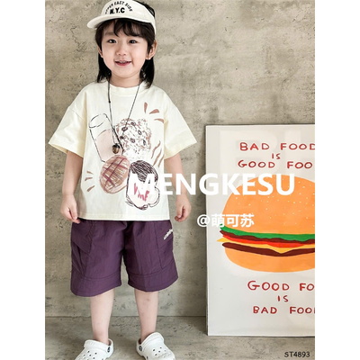 ST4893 SET ÁO THUN MIX QUẦN SHORT BÉ TRAI