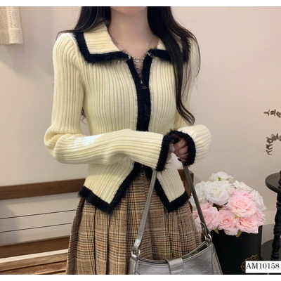 AM10158  ÁO LEN DỆT KIM TIỂU THƯ