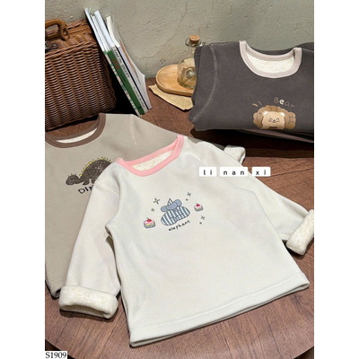 S1909 BỘ MẶC NHÀ LÓT NHUNG CHO BÉ
