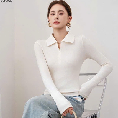 AM10204 ÁO CỔ ĐỨC PHỐI KHÓA