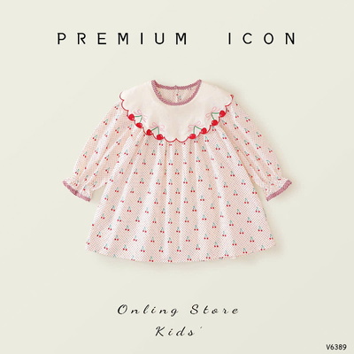 V6389 VÁY BÉ GÁI PREMIUM ICON