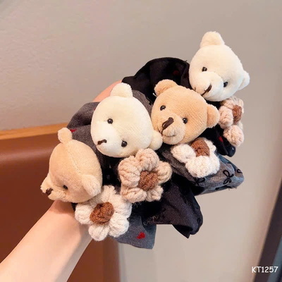KT1257 SET 2 DÂY BUỘC TÓC GẤU