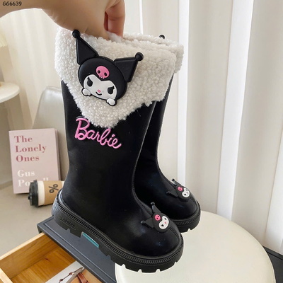GG6639 BOOT KUROMI CỔ LÔNG BÉ GÁI