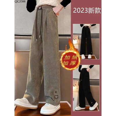 QG3388 QUẦN SUÔNG NHUNG CHO BÉ GÁI