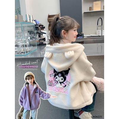 AG6221 ÁO KHOÁC LÔNG KUROMI BÉ GÁI