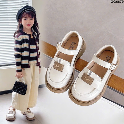 GG6679 GIÀY BÚP BÊ QUAI NGANG CHỮ MIN BÉ GÁI