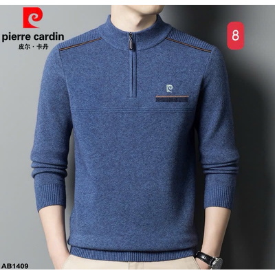 AB1409 ÁO LEN NAM CỔ KÉO KHÓA PIERRE