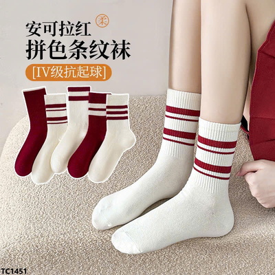 TC1451 SET 5Đ TẤT TONE ĐỎ CHO NỮ