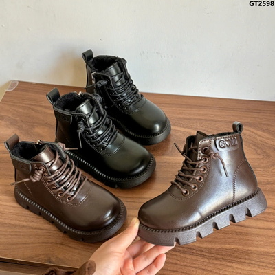 GT2598 BOOT DA CỔ NGẮN DÂY BUỘC CHO BÉ