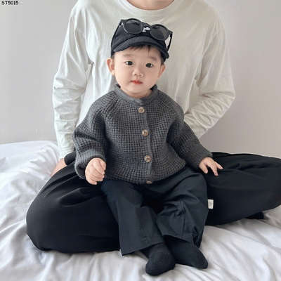 ST5015 SET ÁO LEN pHỐI QUẦN KAKI CHO BÉ