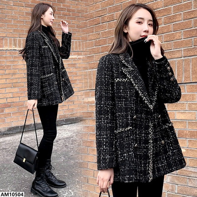 AM10504 ÁO KHOÁC  BLAZER DẠ SANG CHẢNH NỮ