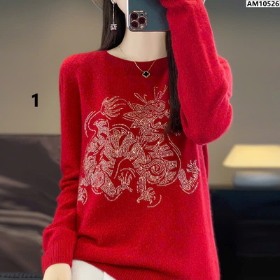 AM10526 ÁO LEN TONE ĐỎ CHO NỮ