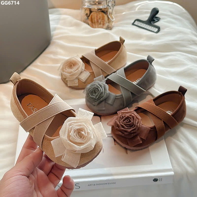 GG6714 GIÀY BÚP BÊ HOA QUAI CHÉO BÉ GÁI