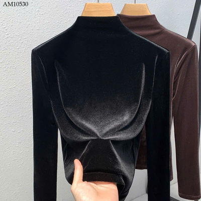 AM10530 ÁO NHUNG CAO CỔ CHO NỮ