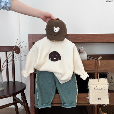 ST5025 SET ÁO LEN + QUẦN JEAN CHO BÉ