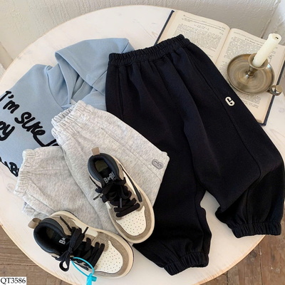 QT3586 QUẦN NỈ BO ỐNG CHO BÉ TRAI