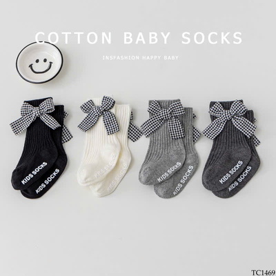 TC1469 SET 4 ĐÔI TẤT NƠ CHO BÉ