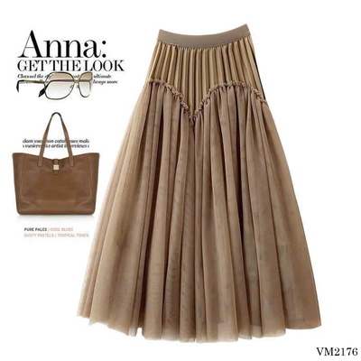 VM2176  CHÂN VÁY XÒE ANNA