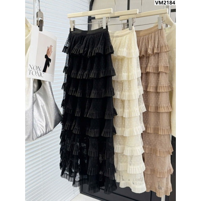 VM2184 CHÂN VÁY DÁNG DÀI NHIỀU TẦNG NỮ