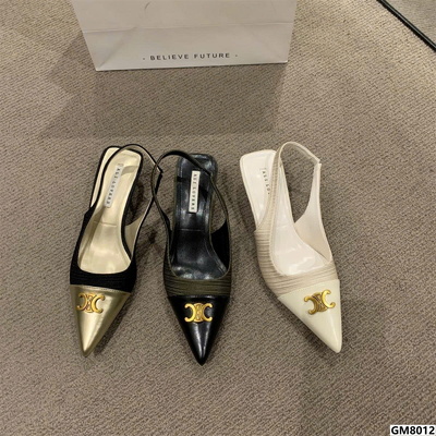 GM8012 GIÀY CHỮ X MŨI NHỌN HỞ GÓT NỮ