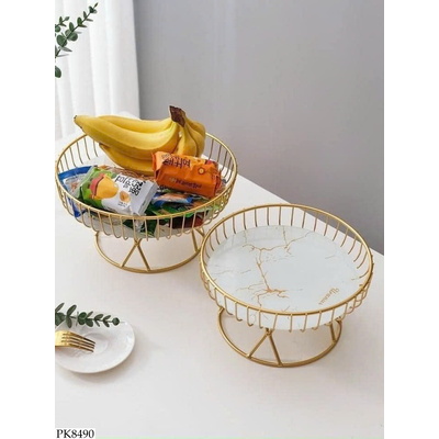 PK8490 KHAY DECOR ĐỰNG HOA QUẢ BÁNH KẸO