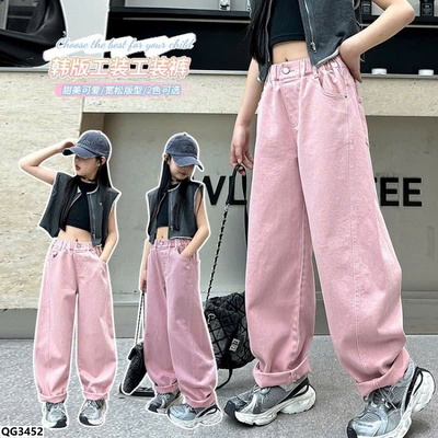 QG3452 QUẦN SUÔNG HỒNG BÉ GÁI