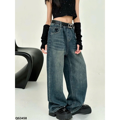 QG3458 QUẦN JEAN SUÔNG BÉ GÁI