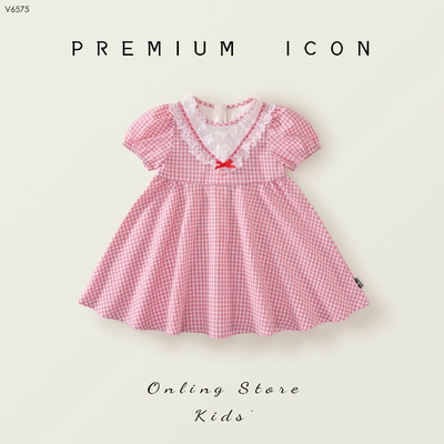 V6575 VÁY BÉ GÁI PREMIUM ICON