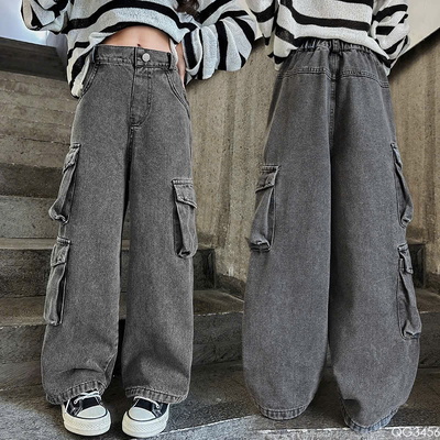 QG3456 QUẦN JEAN SUÔNG TÚI HỘP CHO BÉ